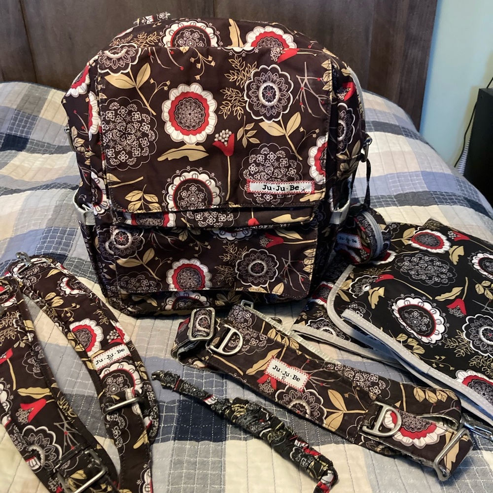 Ju Ju Be Backpack Diaper Bag Packabe Lotus Lullabye